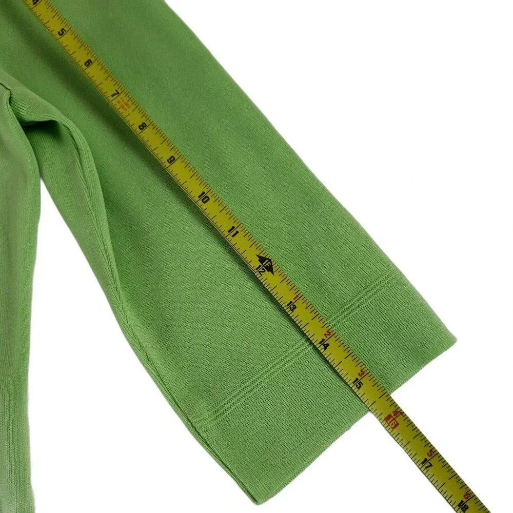 Ming Wang Green Collared Cardigan Knit Size Small - Picture 7 of 9